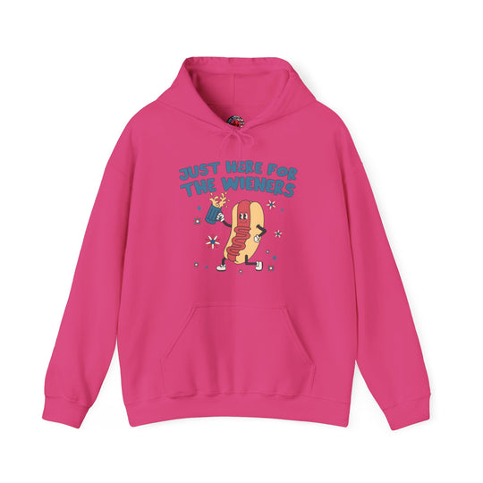 Just Here For The Wieners Hooded Sweatshirt