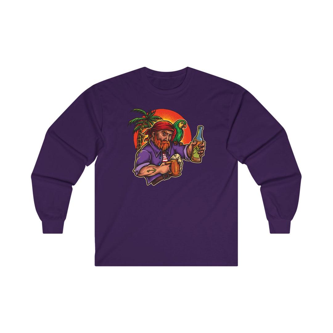 Sunset Pirate Beer Long Sleeve Tee