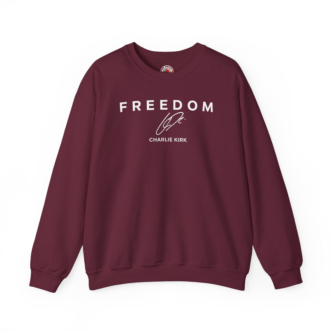 Charlie Kirk Freedom Crewneck Sweatshirt