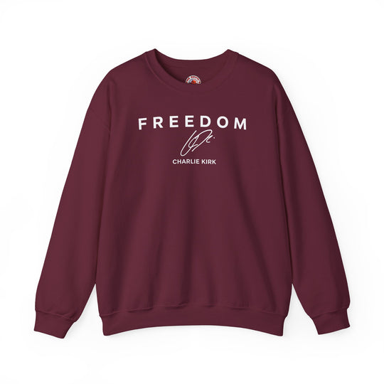 Charlie Kirk Freedom Crewneck Sweatshirt