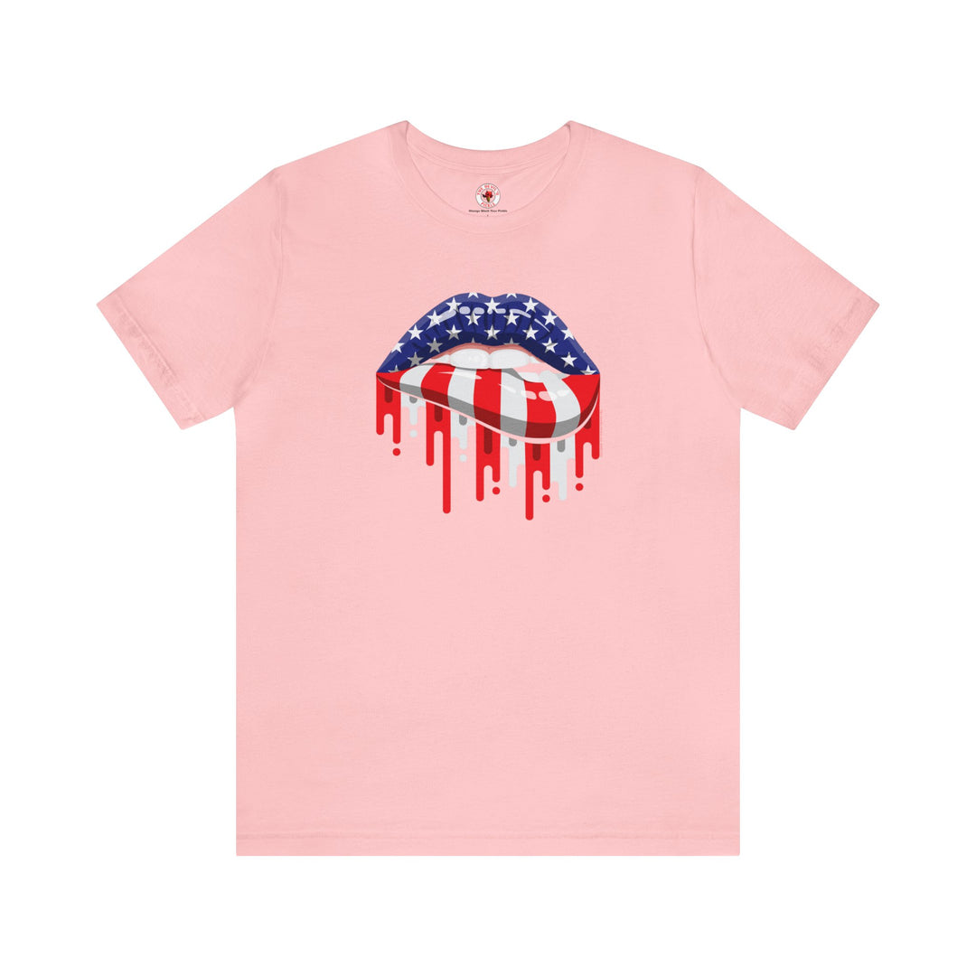 American Flag Lips T-Shirt