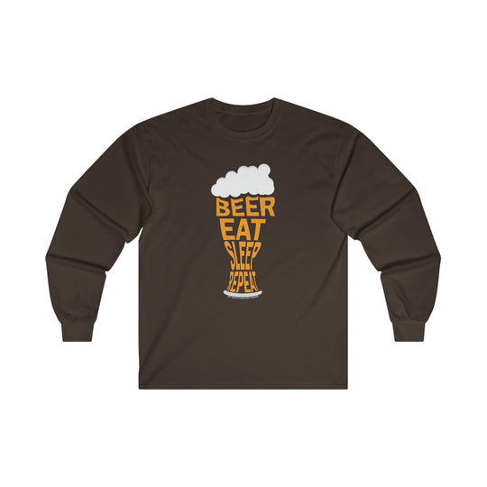 Beer Eat Sleep Repeat Long Sleeve Tee