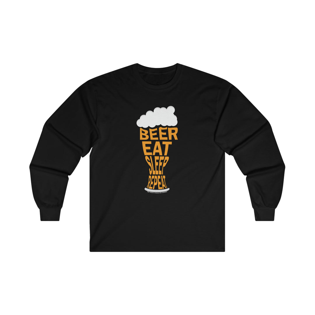 Beer Eat Sleep Repeat Long Sleeve Tee