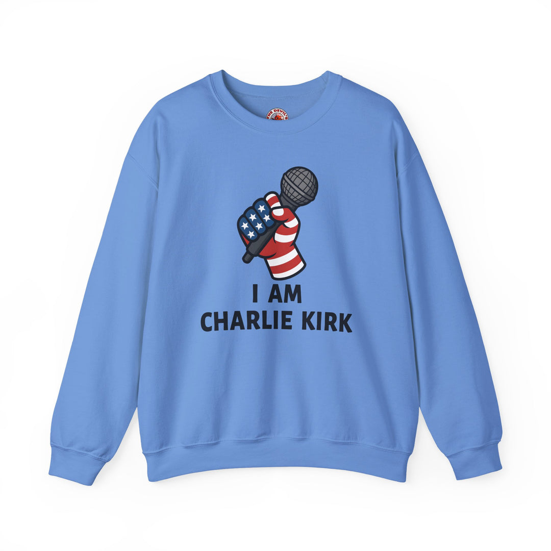 Charlie Kirk Mic Crewneck Sweatshirt