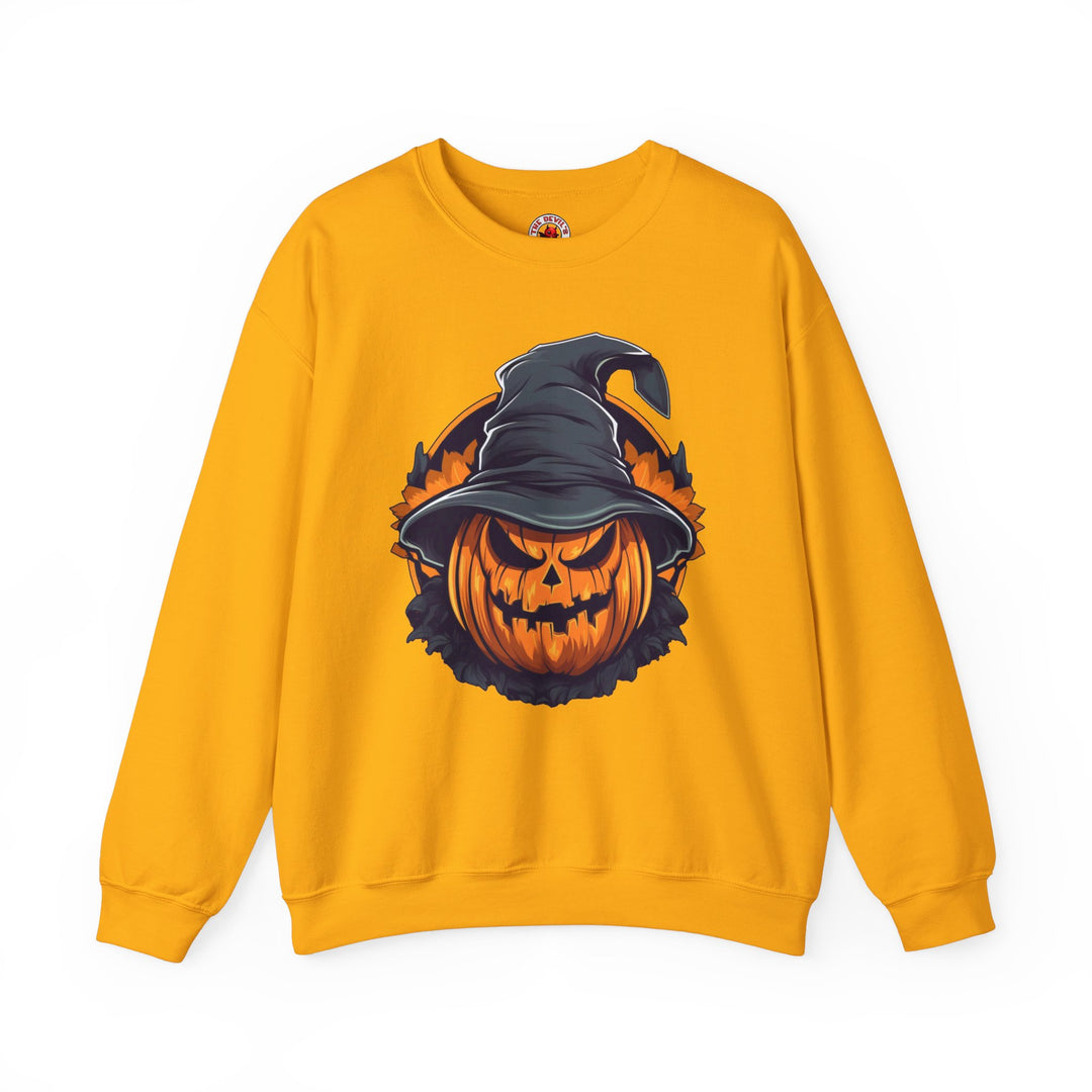 Scary Witch Pumpkin Halloween Crewneck Sweatshirt