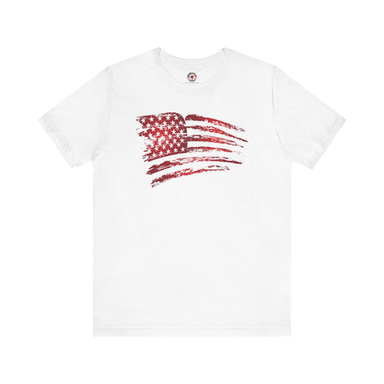 Red American Flag T-Shirt