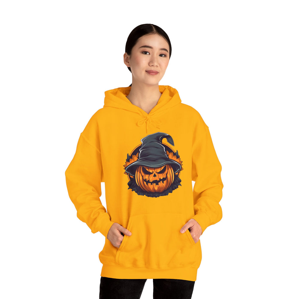 Scary Witch Pumpkin Halloween Hooded Sweatshirt