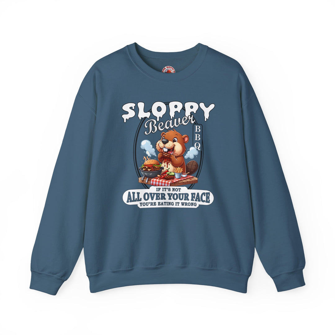 Sloppy Beaver BBQ Crewneck Sweatshirt