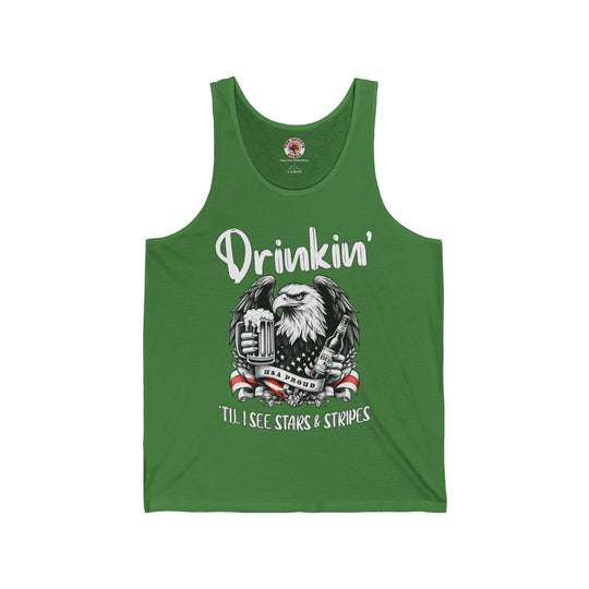 Drinkin' Til I See Stars & Stripes Tank Top