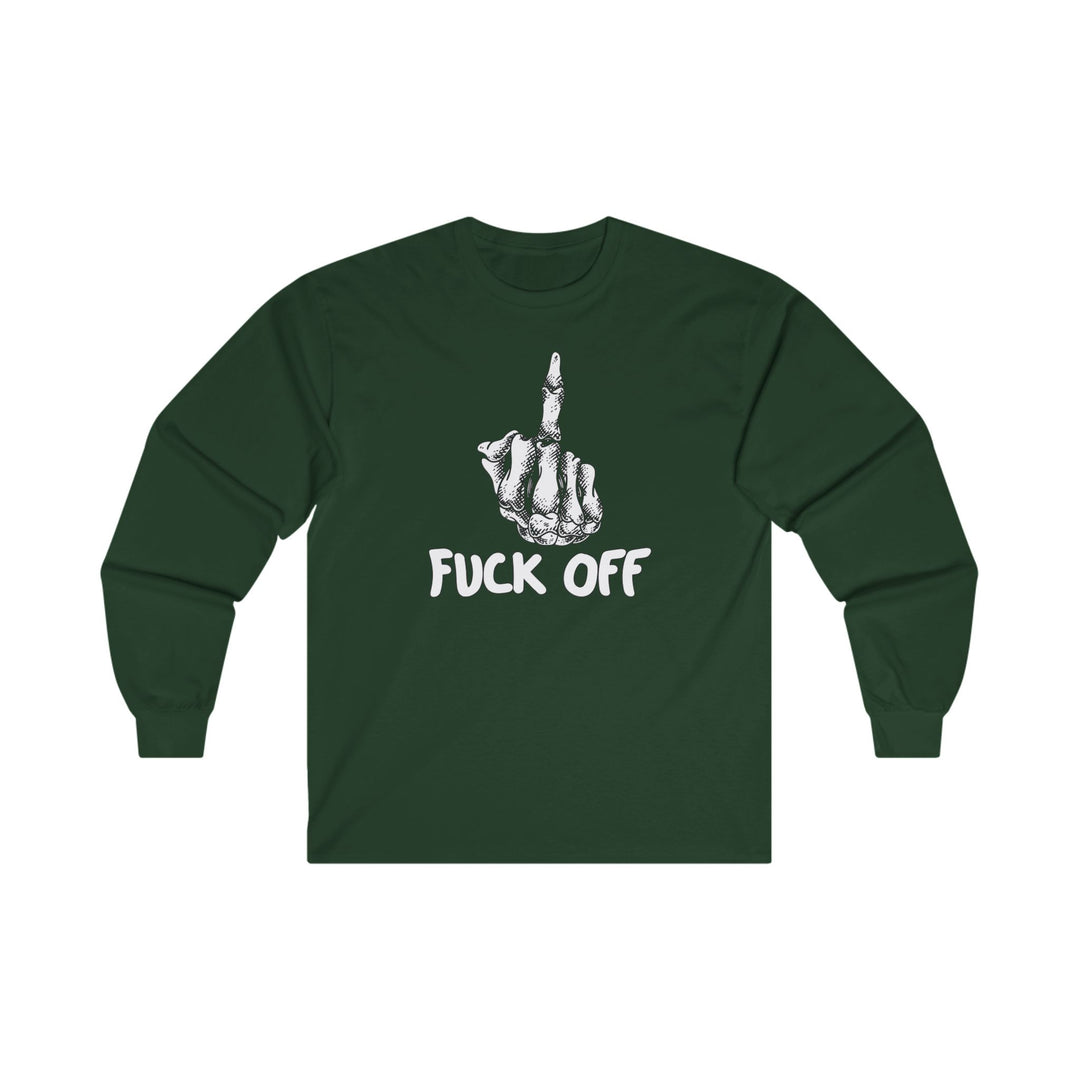 Fuck Off Finger Long Sleeve Tee