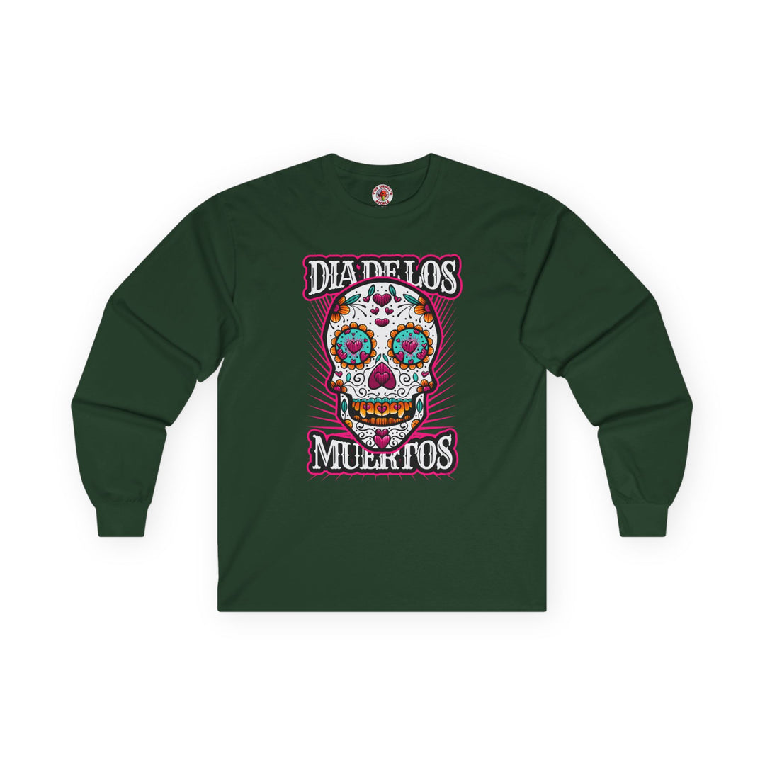 Dia De Los Muertos Skull Long Sleeve Tee