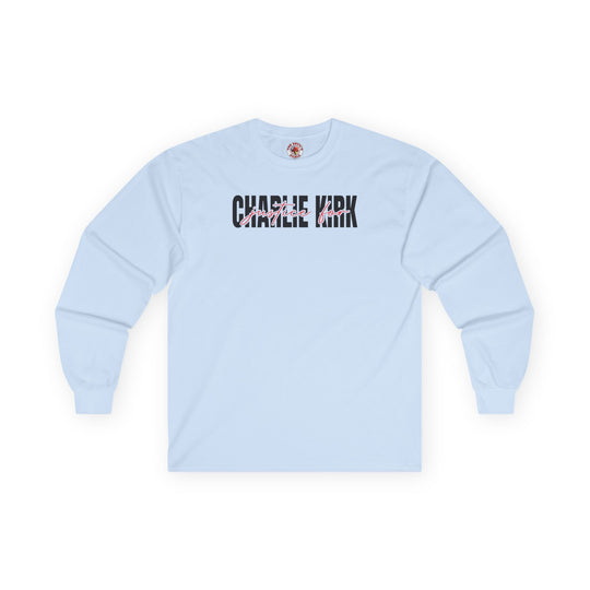 Charlie Kirk Justice Long Sleeve Tee