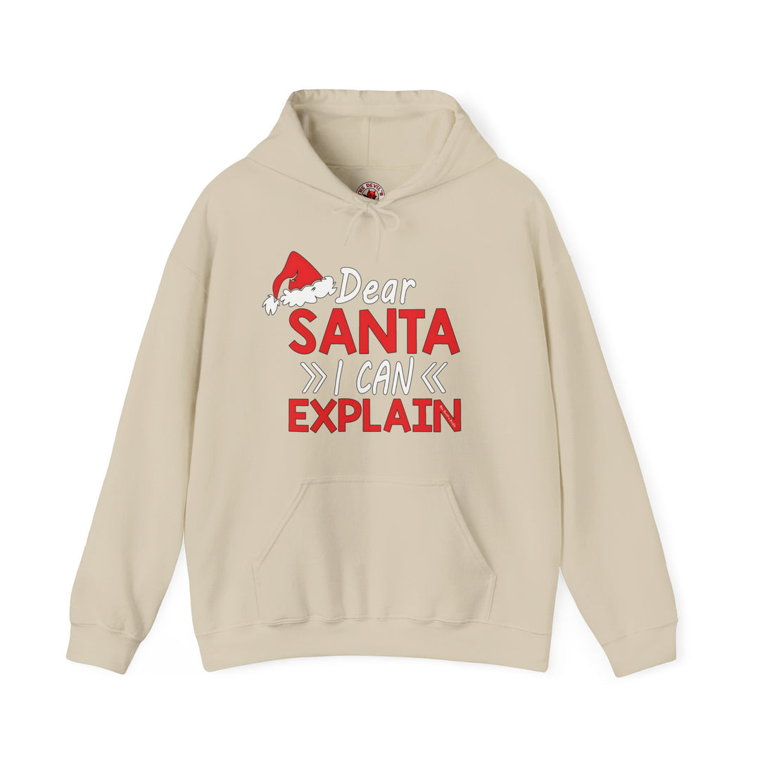 Dear Santa I Can Explain Hooded Sweatshirt