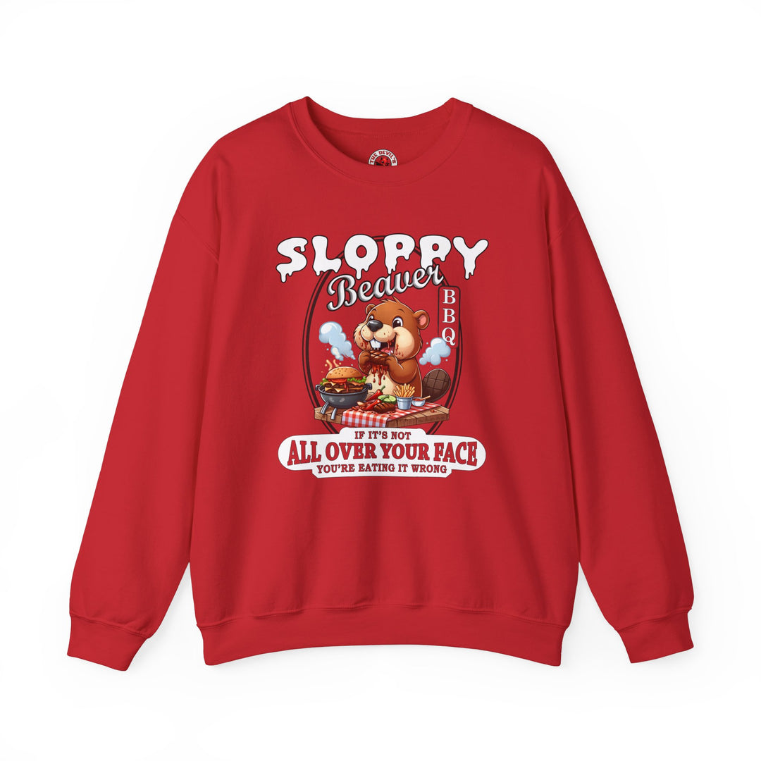 Sloppy Beaver BBQ Crewneck Sweatshirt