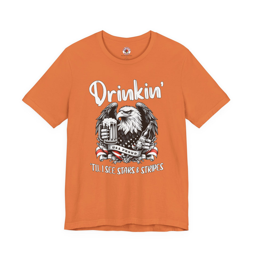 Drinkin' Til I See Stars & Stripes T-Shirt