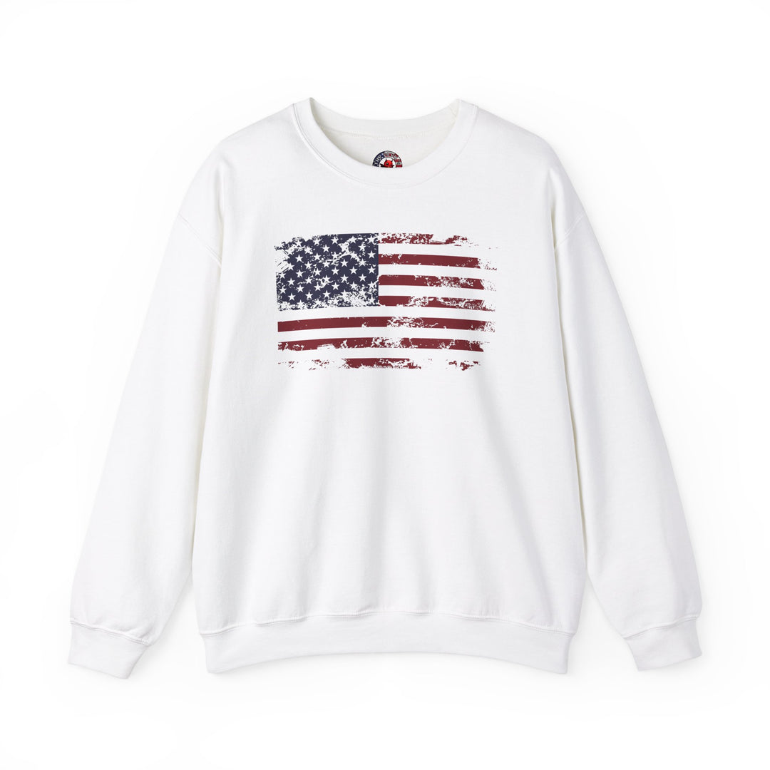 Vintage Style American Flag Crewneck Sweatshirt