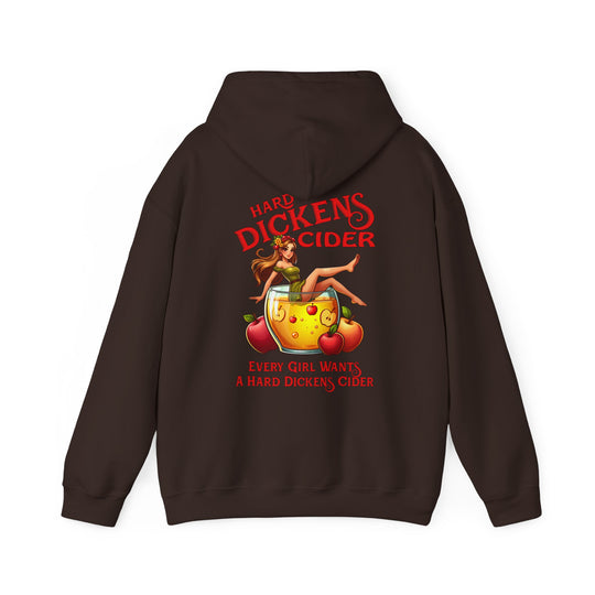 Hard Dickens Cider Front/Back Hooded Sweatshirt