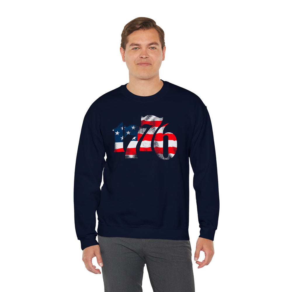 1776 American Flag Crewneck Sweatshirt