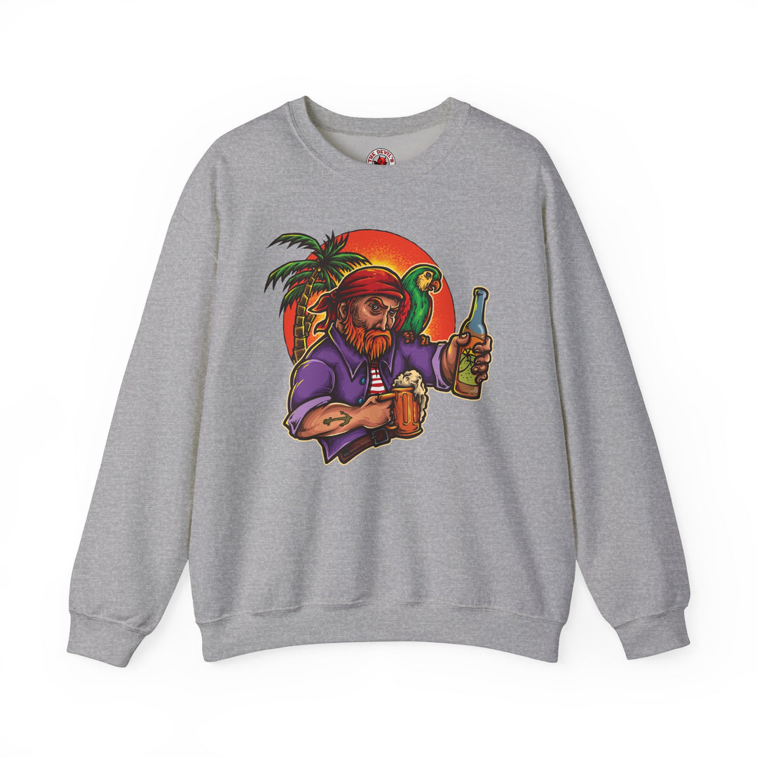 Sunset Pirate Beer Crewneck Sweatshirt