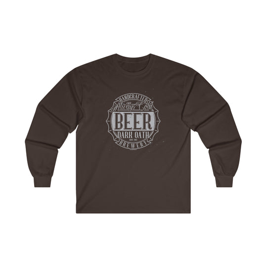 Handcrafted and Always Cold Beer Long Sleeve Tee