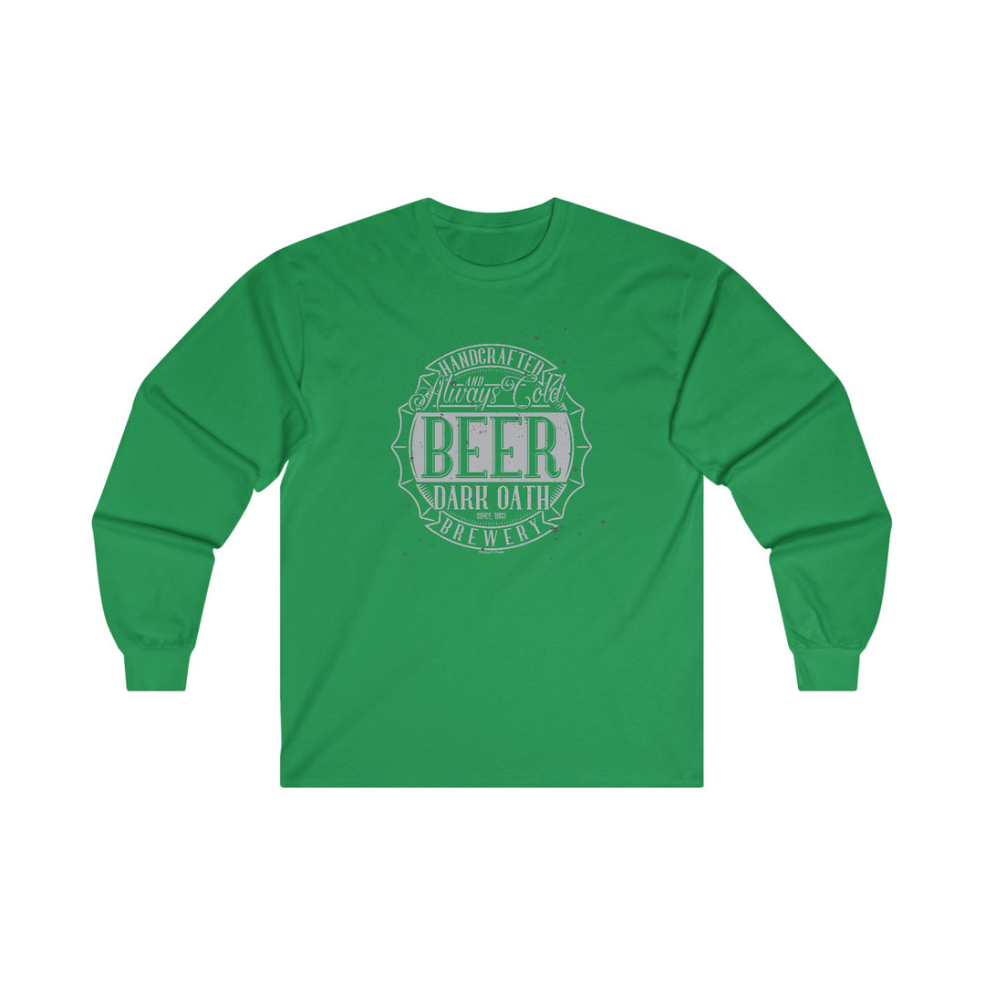 Handcrafted and Always Cold Beer Long Sleeve Tee