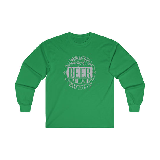 Handcrafted and Always Cold Beer Long Sleeve Tee