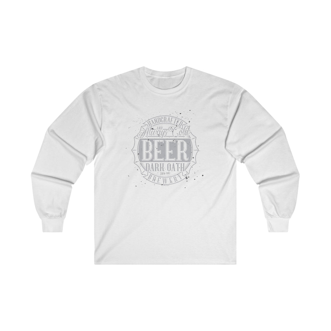 Handcrafted and Always Cold Beer Long Sleeve Tee