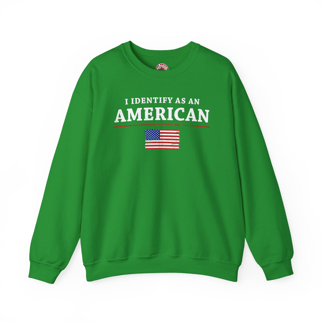 I Identify As An American Crewneck Sweatshirt