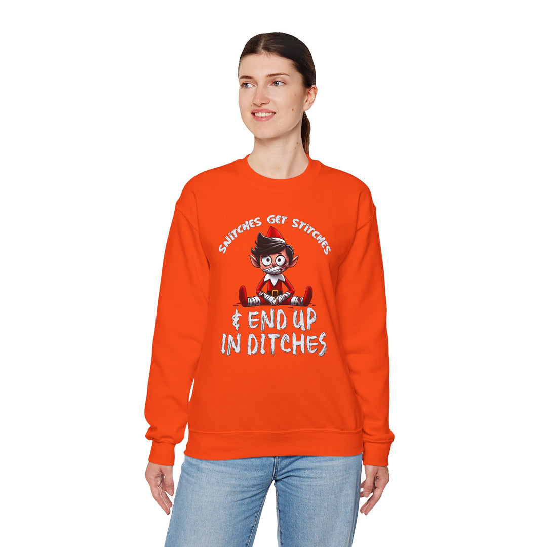 Snitches Get Stitches Crewneck Sweatshirt