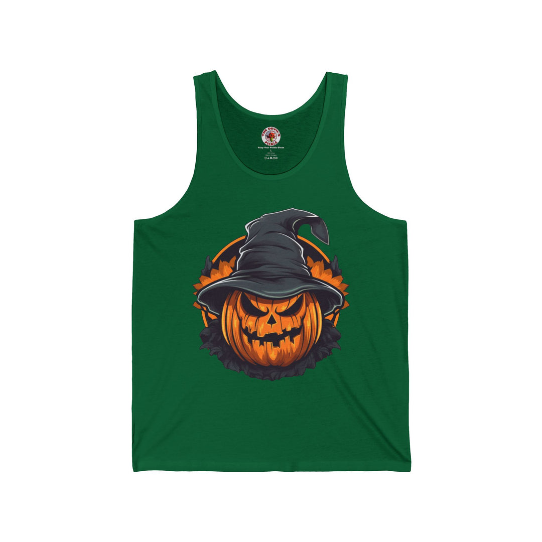 Scary Witch Pumpkin Halloween Tank Top