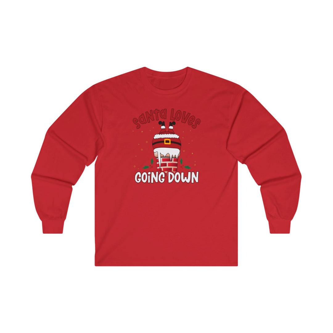 Santa Loves Going Down Long Sleeve Tee