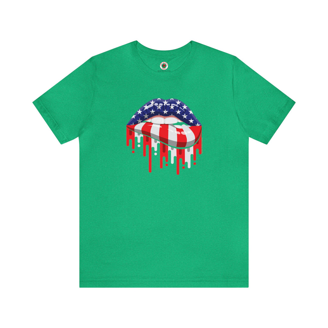 American Flag Lips T-Shirt