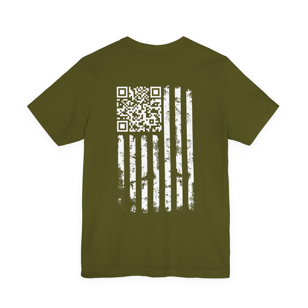 American Flag QR Code T-Shirt