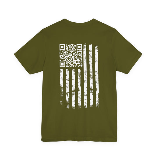 American Flag QR Code T-Shirt