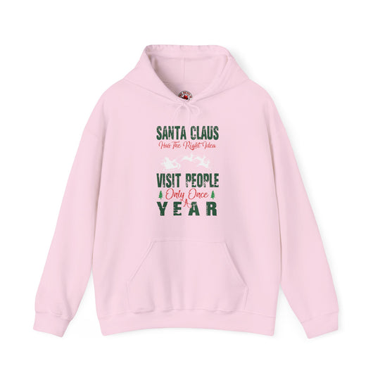 Santa Has The Right Idea Hooded Sweatshirt