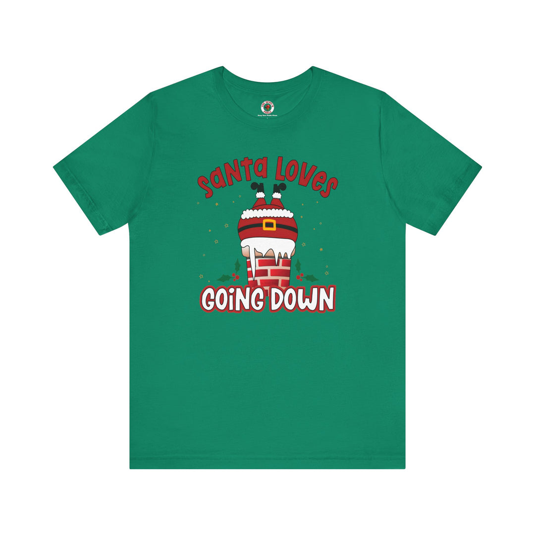 Santa Loves Going Down T-Shirt