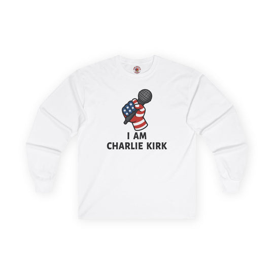 Charlie Kirk Mic Long Sleeve Tee