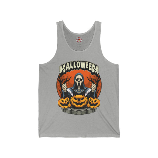 Screamer Killer Ghost Halloween Tank Top