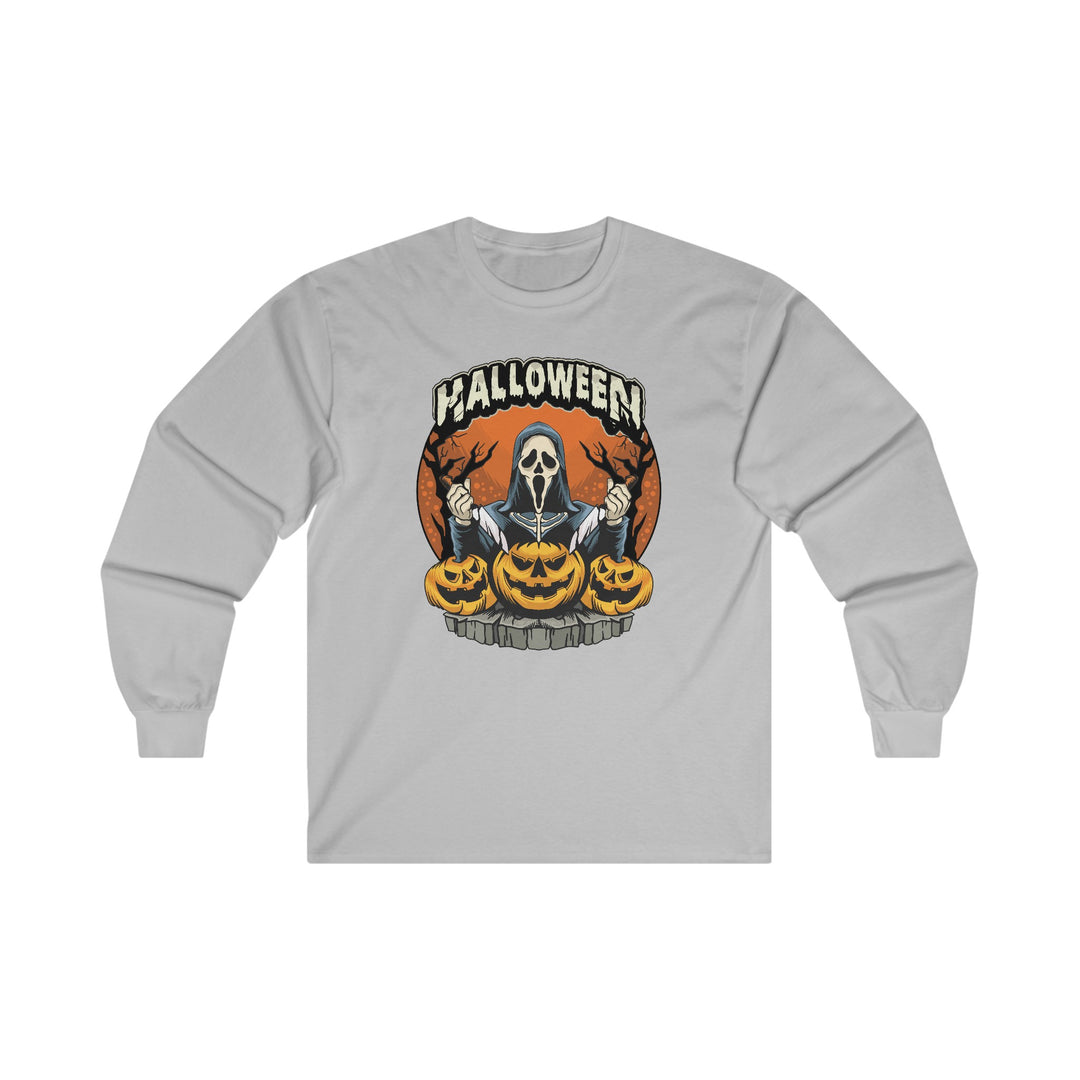 Screamer Killer Ghost Halloween Long Sleeve Tee