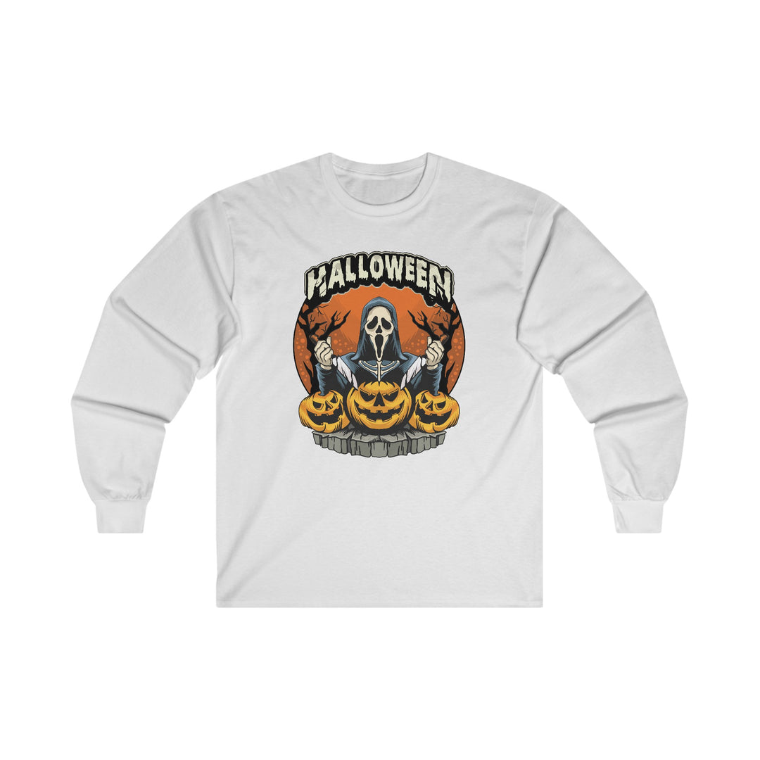 Screamer Killer Ghost Halloween Long Sleeve Tee