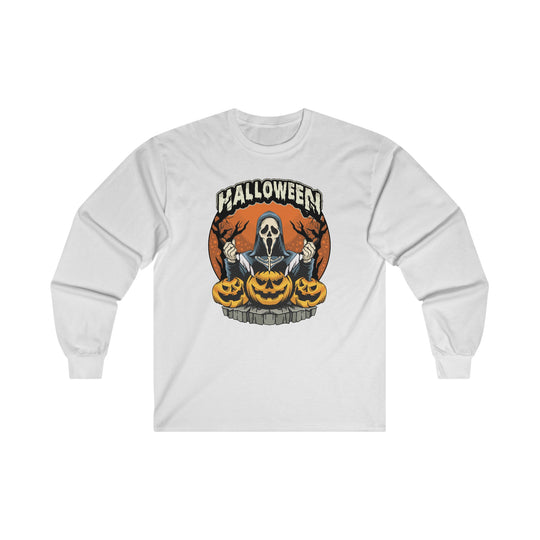 Screamer Killer Ghost Halloween Long Sleeve Tee