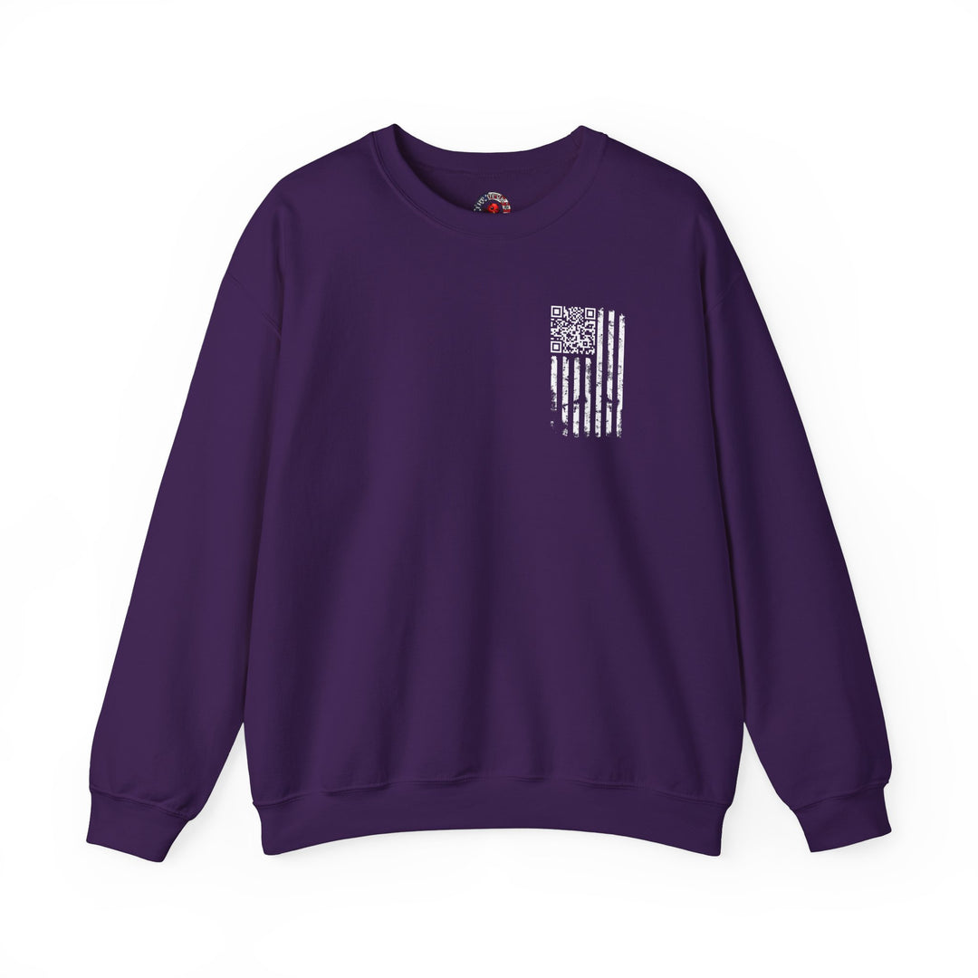 American Flag QR Code Crewneck Sweatshirt