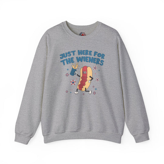 Just Here For The Wieners Crewneck Sweatshirt