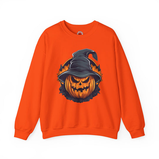 Scary Witch Pumpkin Halloween Crewneck Sweatshirt