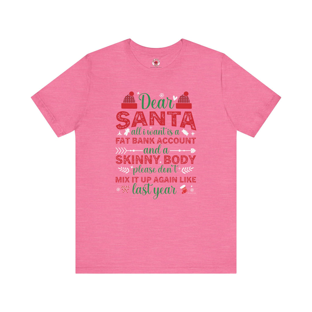 Dear Santa All I Want Is a Fat Bank Account T-Shirt