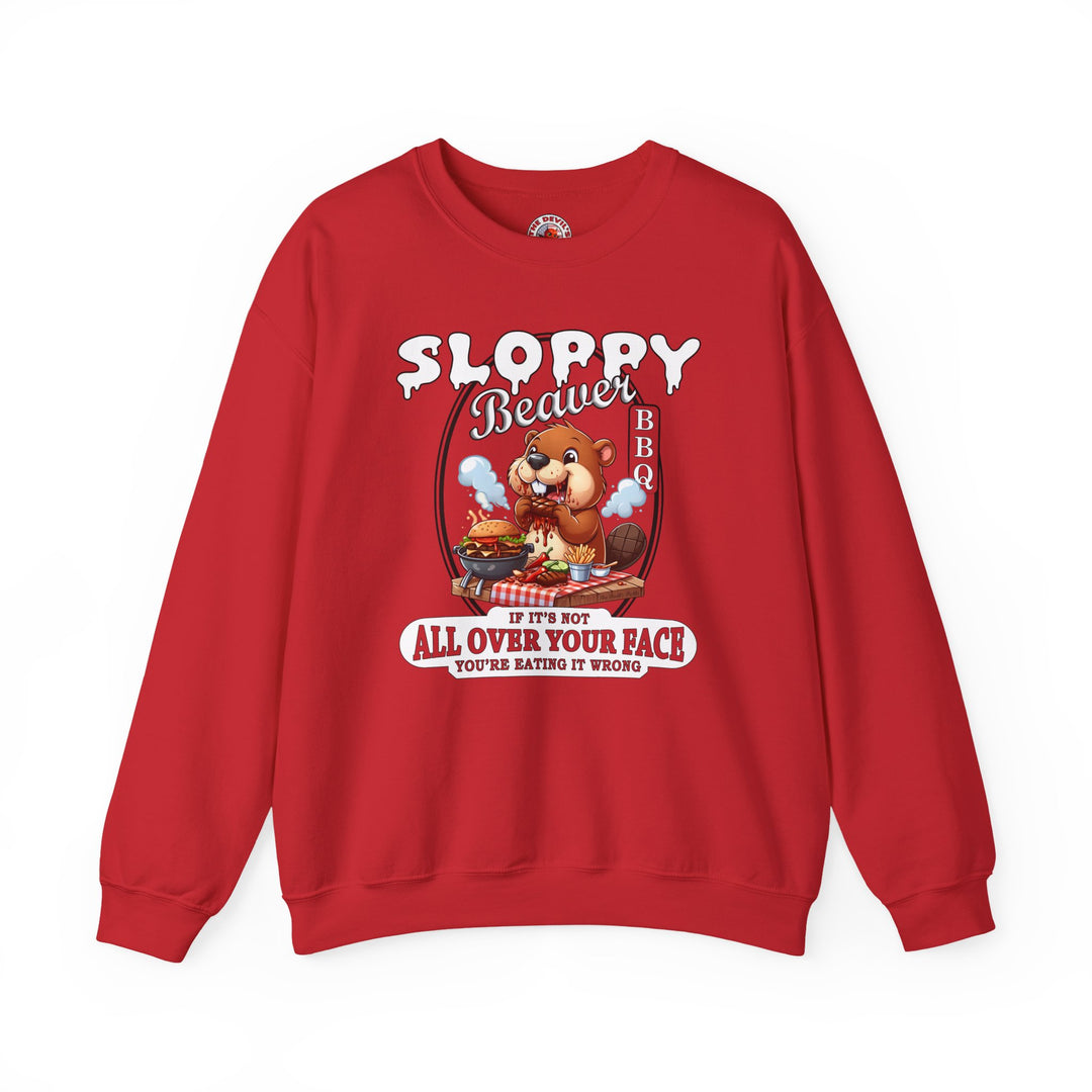 Sloppy Beaver BBQ Crewneck Sweatshirt
