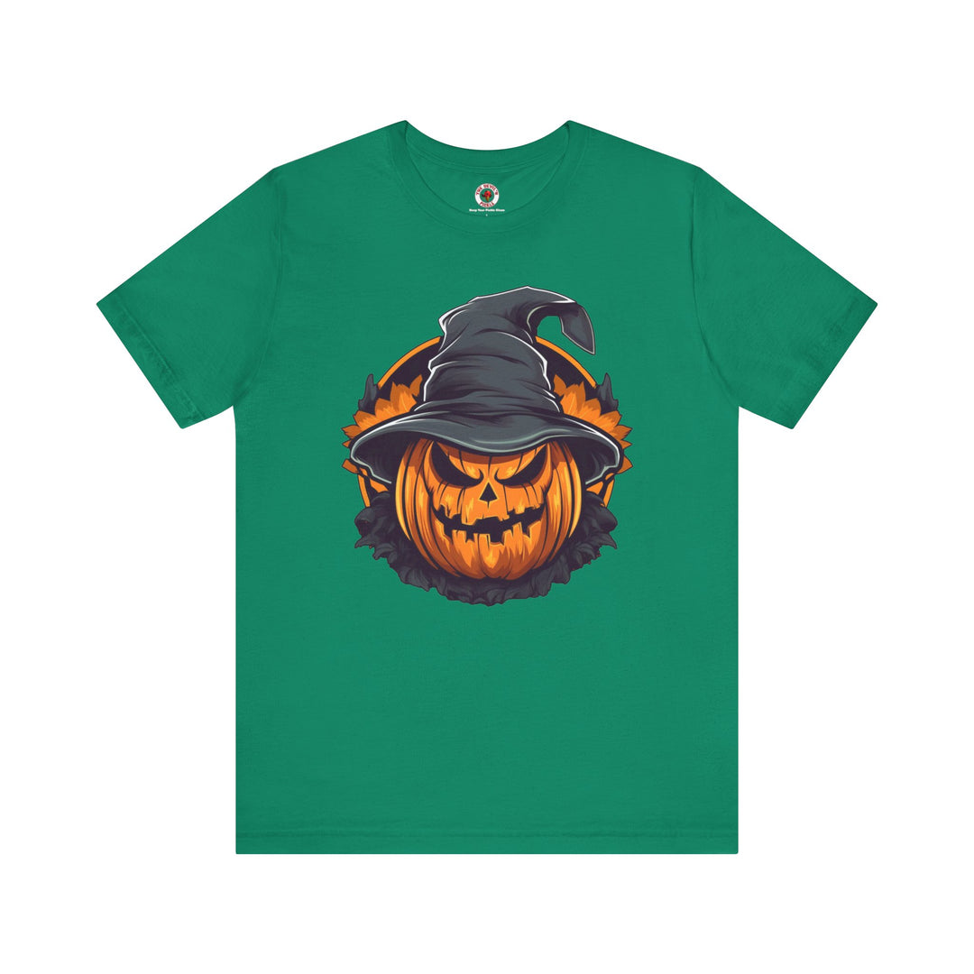 Scary Witch Pumpkin Halloween T-Shirt