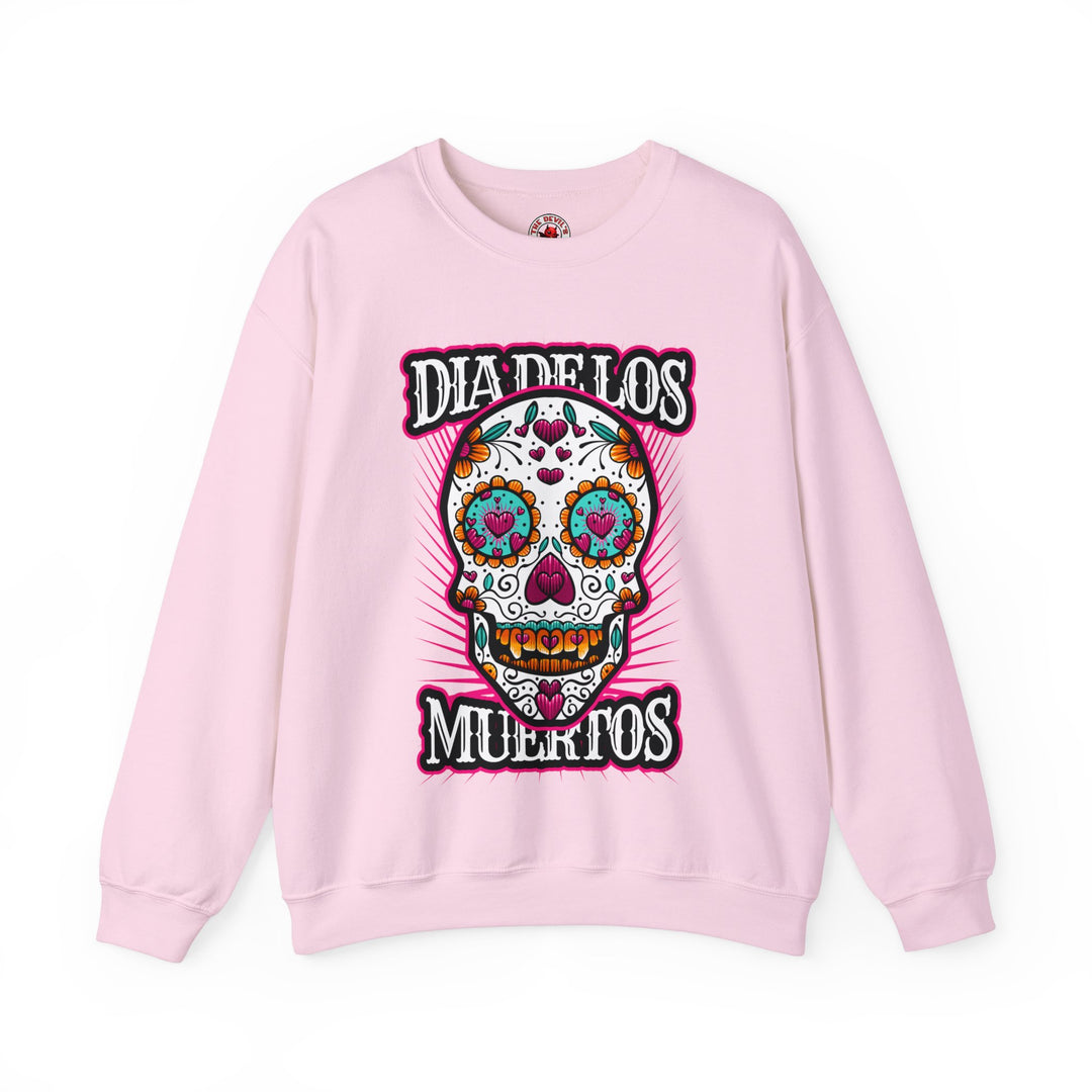 Dia De Los Muertos Skull Crewneck Sweatshirt