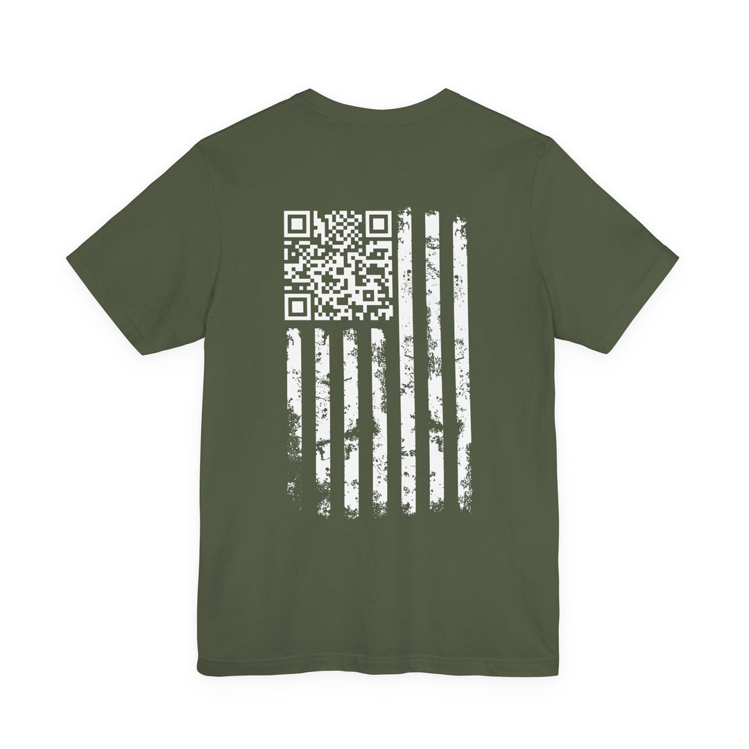 American Flag QR Code T-Shirt