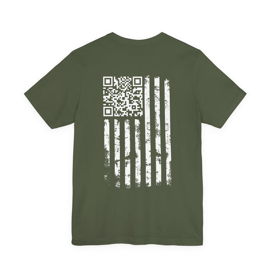 American Flag QR Code T-Shirt